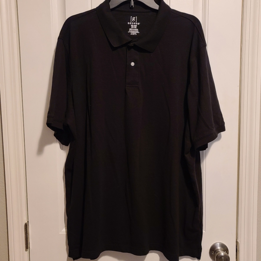 George Black Polo Shirt Sz 2XL NWOTs!!